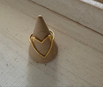 Bague dorée acier inoxydable