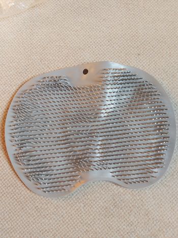 Tapis de massage pour pieds ou dos, gris, neuf