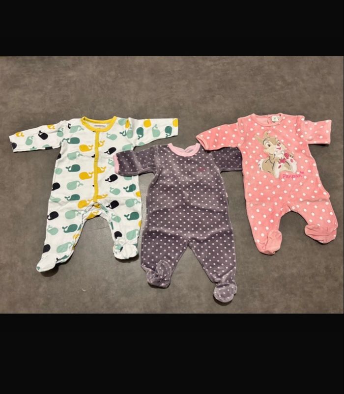 Lot de pyjamas bébé fille 3 mois