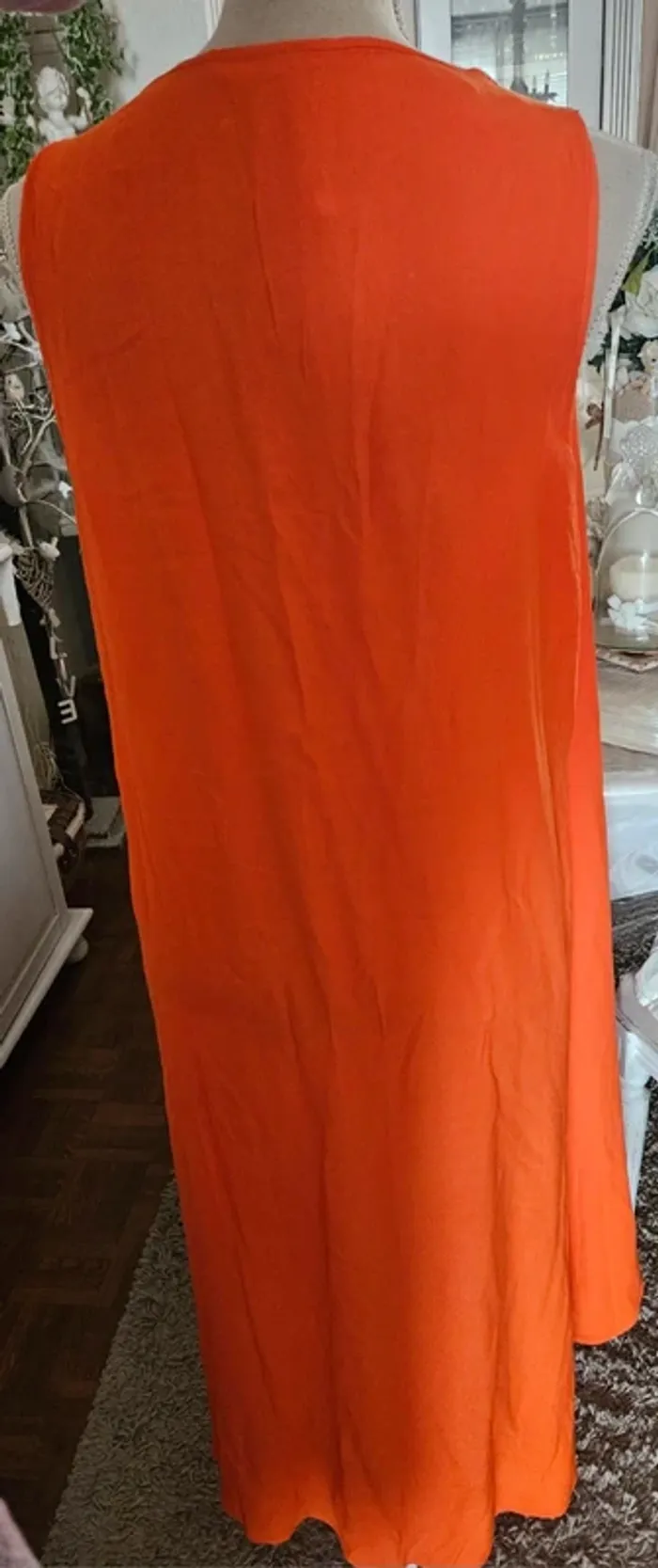 Tunique asymétrique orange Zara Taille M Neuve - photo numéro 4