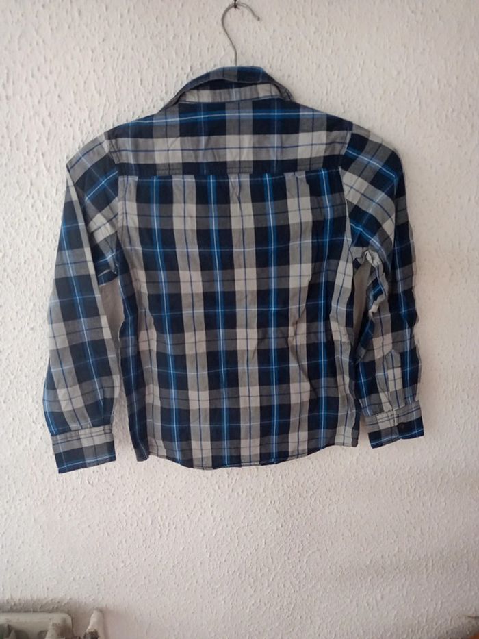 Chemise manches longues à carreaux 12ans - photo numéro 2