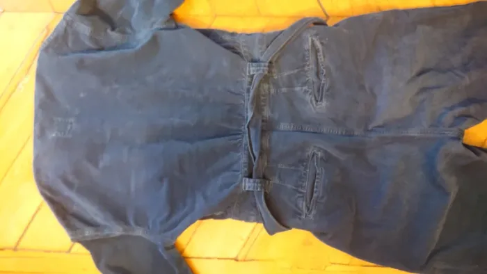 Combinaison hiver pantalon Bensimon T.36 – Bleu marine velours côtelé, chic et confortable - photo numéro 12