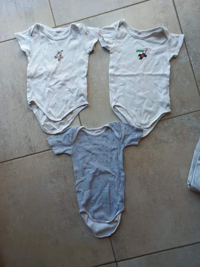 Lot de 6 bodys manches courtes 18/24 mois Petit bateau - photo numéro 9