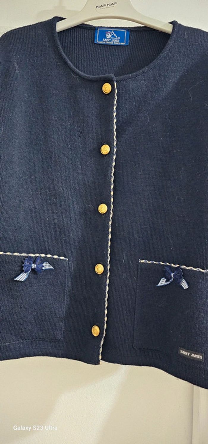 Gilet Cardigan laine Saint James 8 ans - photo numéro 7