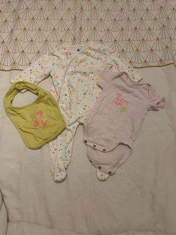 Ensemble pyjama fin 1 mois grain de blé