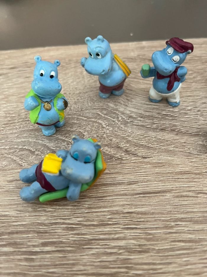 Lot de 7 miniatures tortues et hippopotames kinder - photo numéro 2