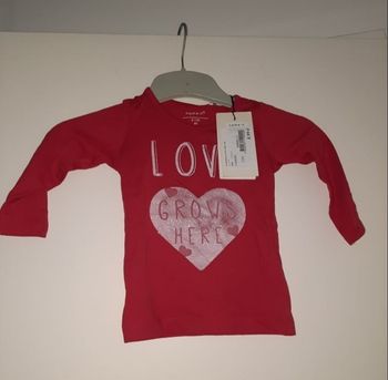 tee shirt name it love it taille 12 mois