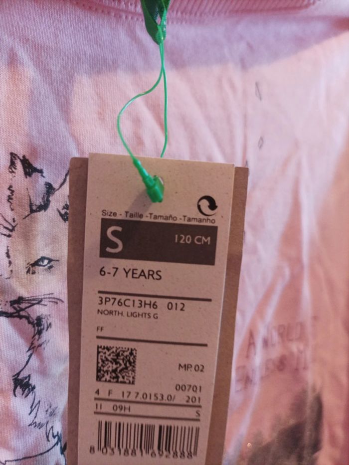 Tee-shirt enfant taille 6/7 ans Neuf avec étiquette - photo numéro 2
