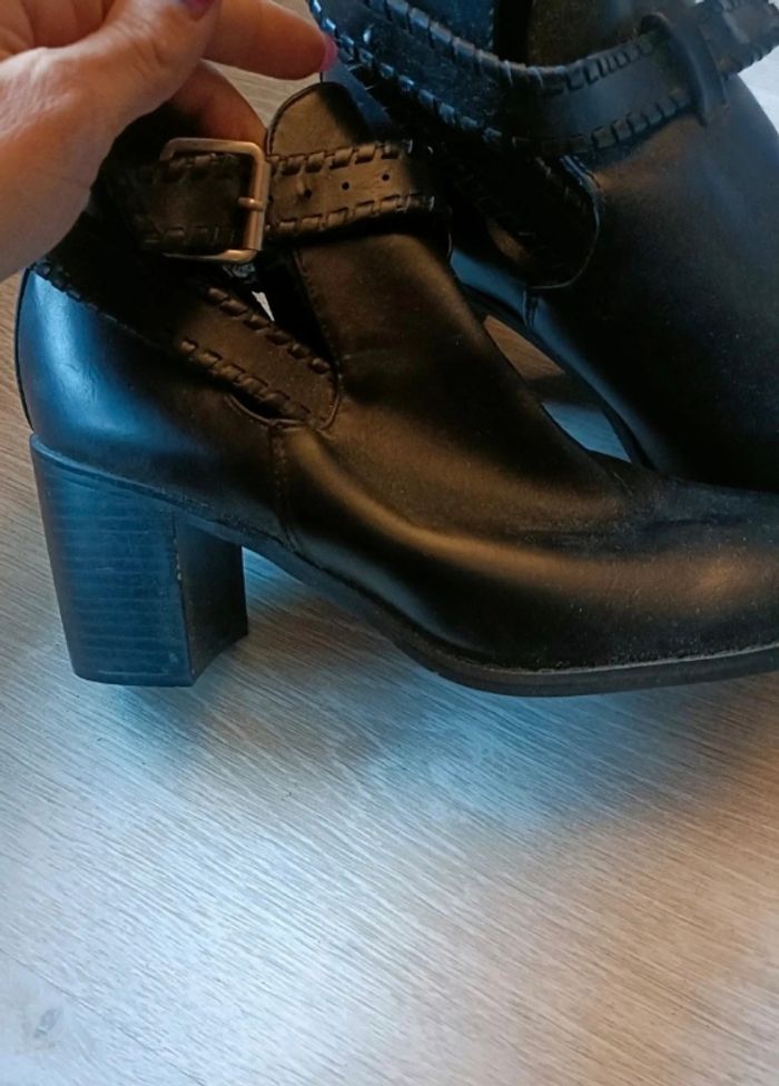 Bottines noirs femme - photo numéro 2