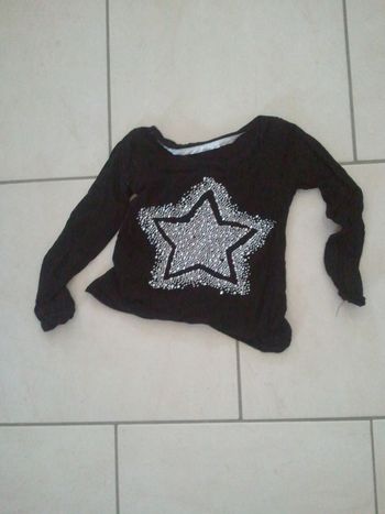 tee shirt avec etoile brillante
