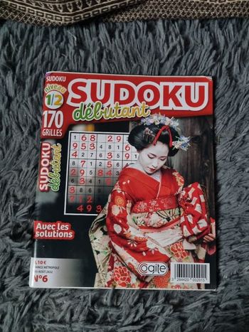 Livre de jeu Sudoku (débutant) niveau 1-2 (170grilles)