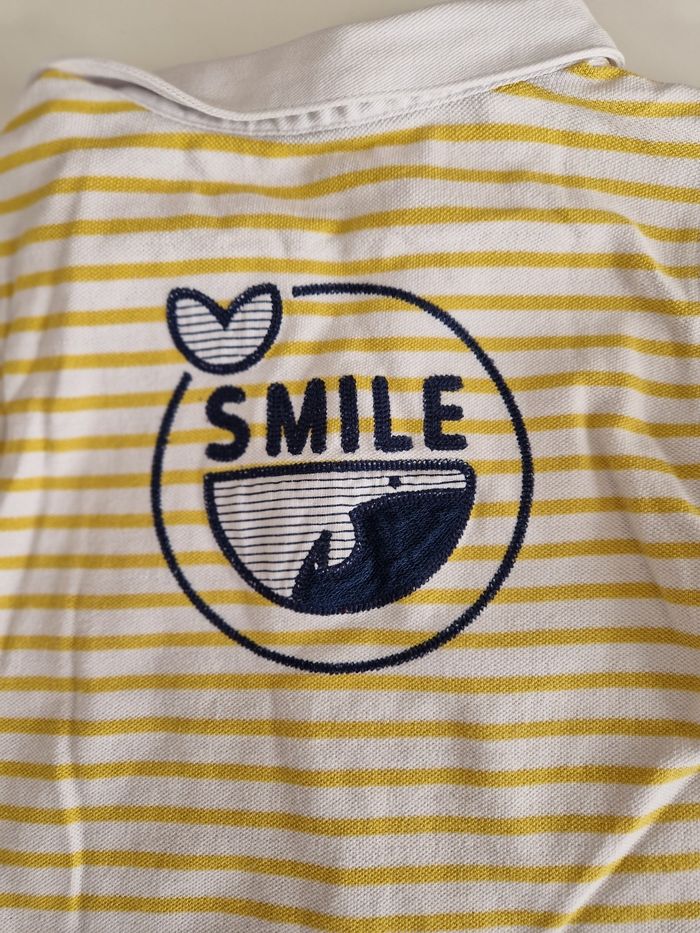 Polo rayé jaune bébé garçon 24 mois - photo numéro 5