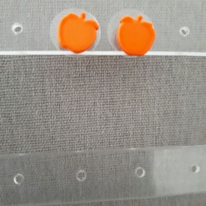 Boucles d'oreilles pomme orange - photo numéro 2