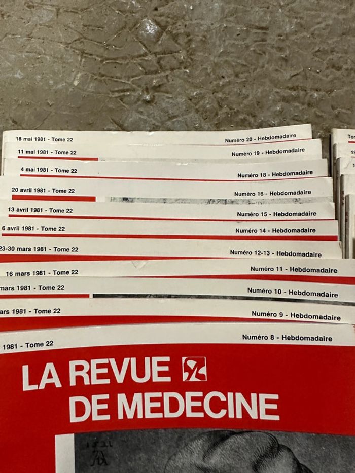 Lot de revues tomme 22 médecine thérapeutique - photo numéro 3