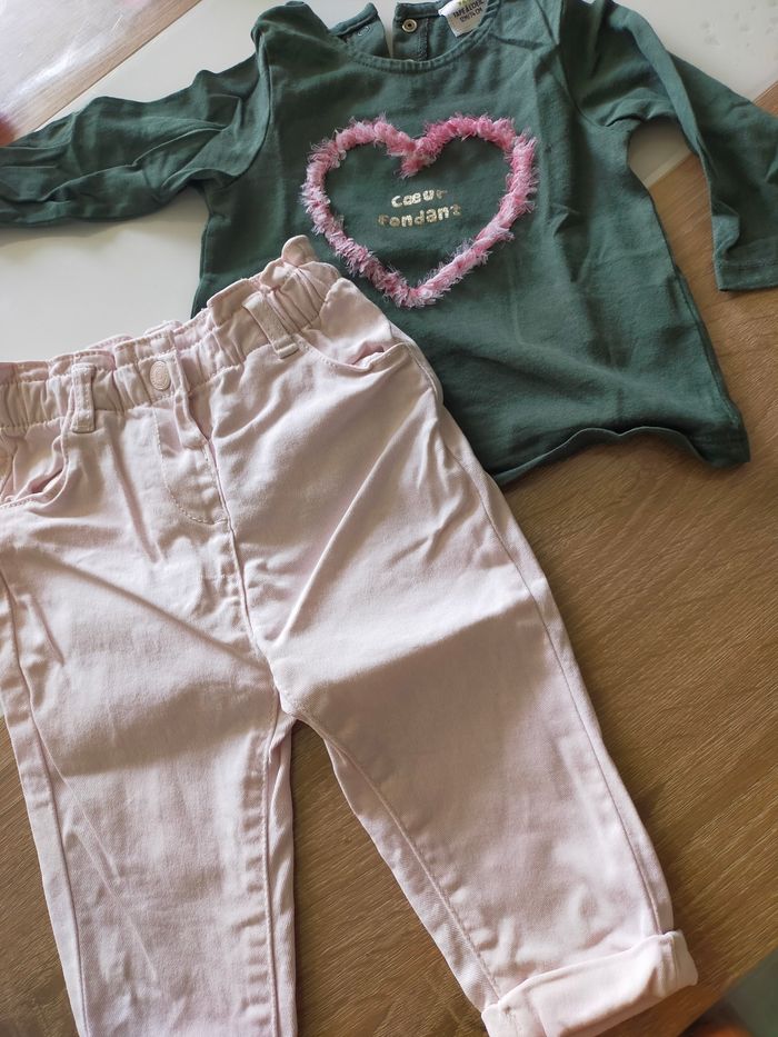 Ensemble bébé fille taille 12 mois