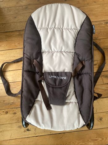 Transat balancelle ou pas marron et beige Little World