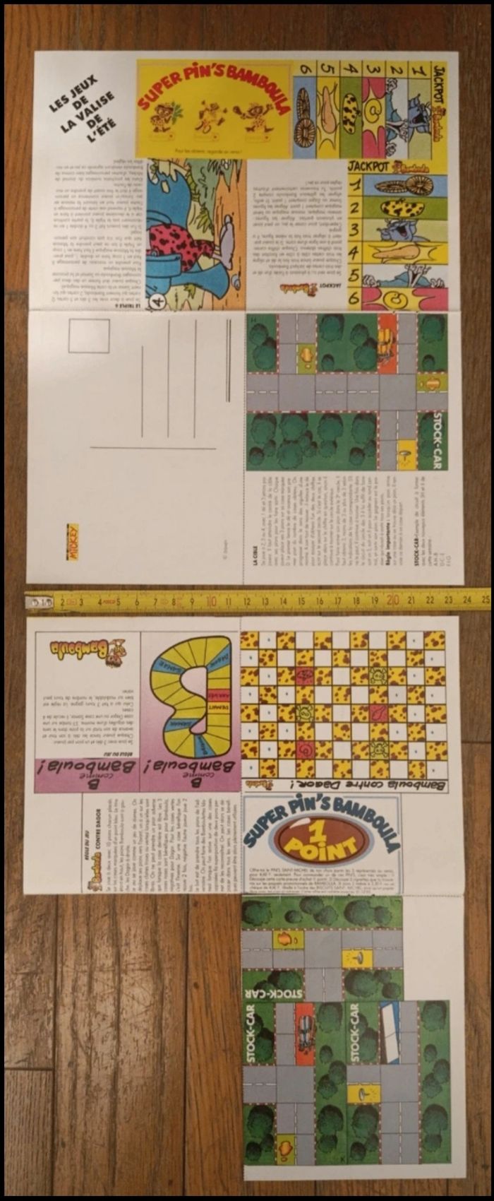 Lot Bamboula journal de mickey avec valise de l'été N°2142H 1993 + fiches vintage - photo numéro 10