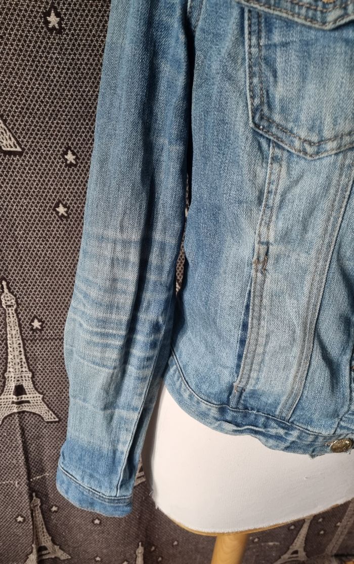 Veste en jean à boutons taille 40 - photo numéro 4