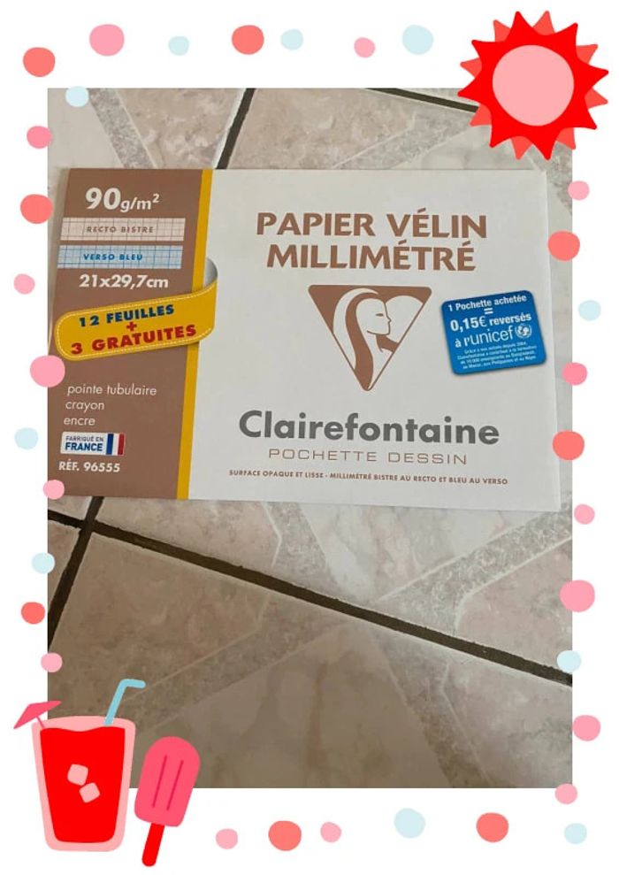Claire fontaine papier millimétré