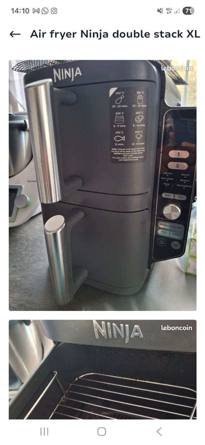 Ninja double stack xl  9.5l