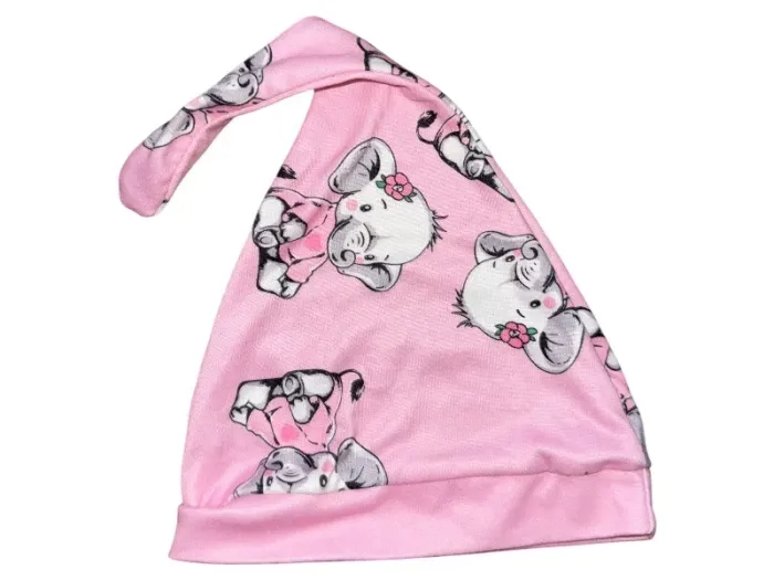 Pyjama éléphant avec bonnet bébé fille - photo numéro 5