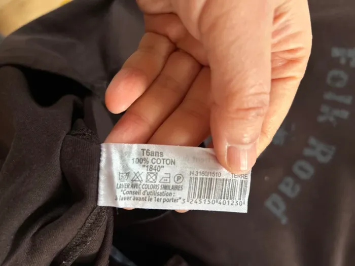 Lot de trois col roulé t shirt garçon 6 ans CFK - photo numéro 15