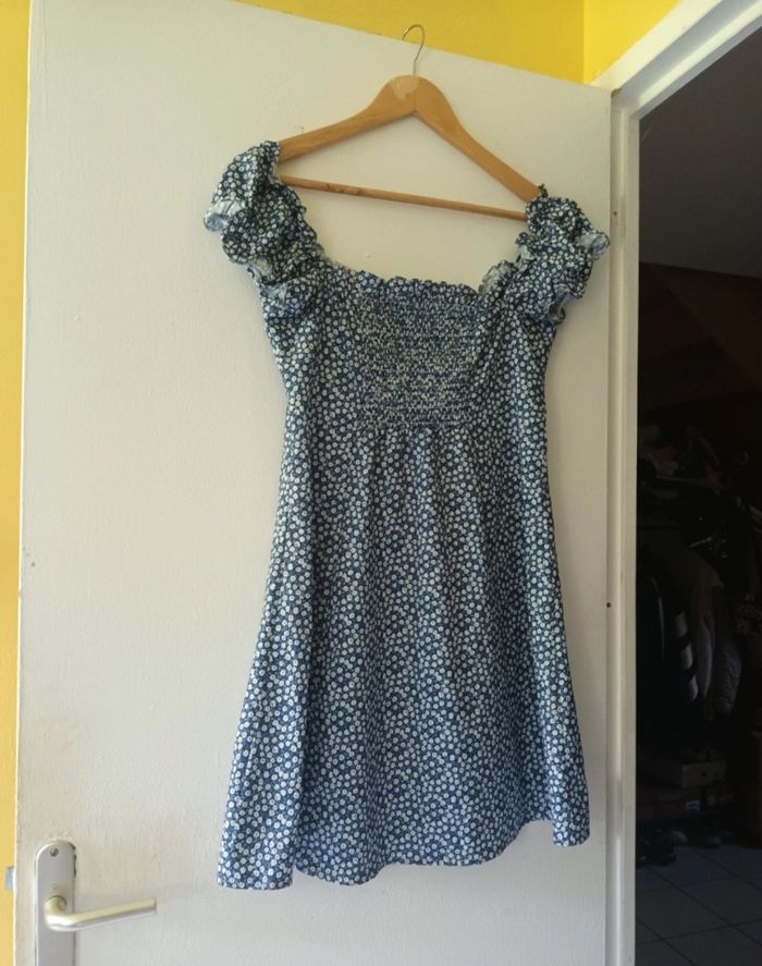 Robe Fleurie Bleue & Blanche Femme | Look Bohème & Estival 💙🌾 - photo numéro 4