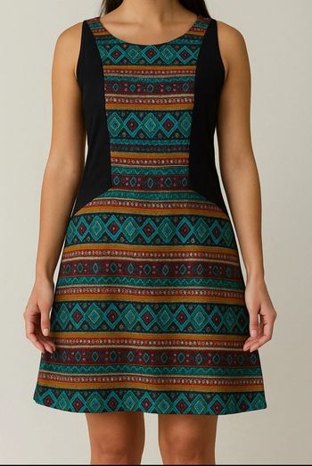 Robe multicolore