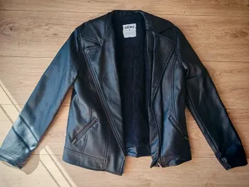 Veste Simili cuir gemo 12 ans  blouson zippé rock
