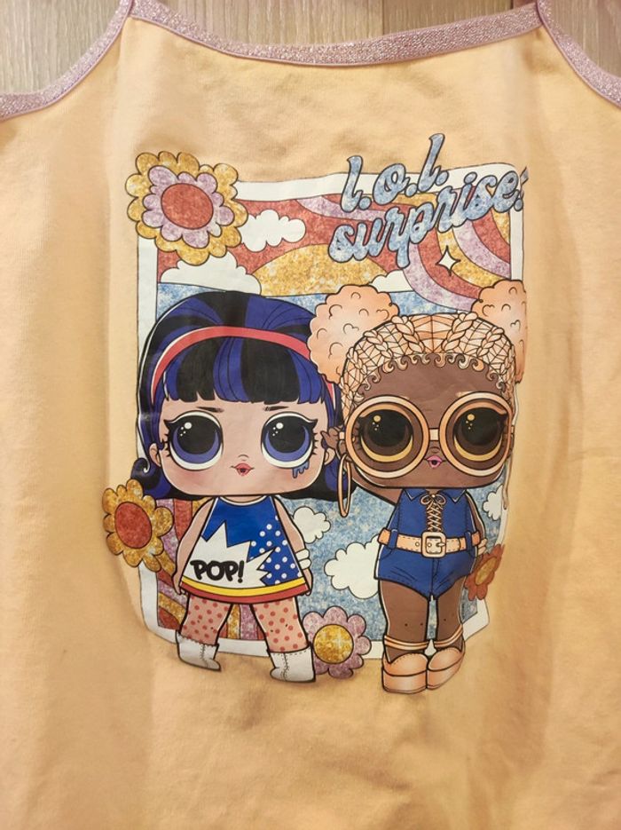 Pyjama short abricot lol suprise 7 ans - photo numéro 3