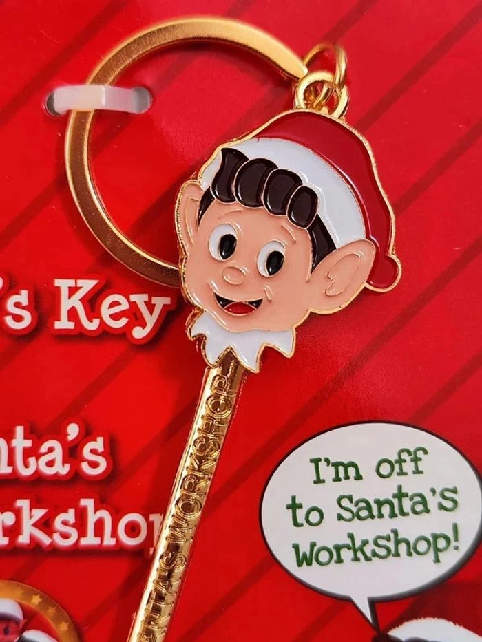 Porte clé Noël Lutin Farceur clé magique - photo numéro 2