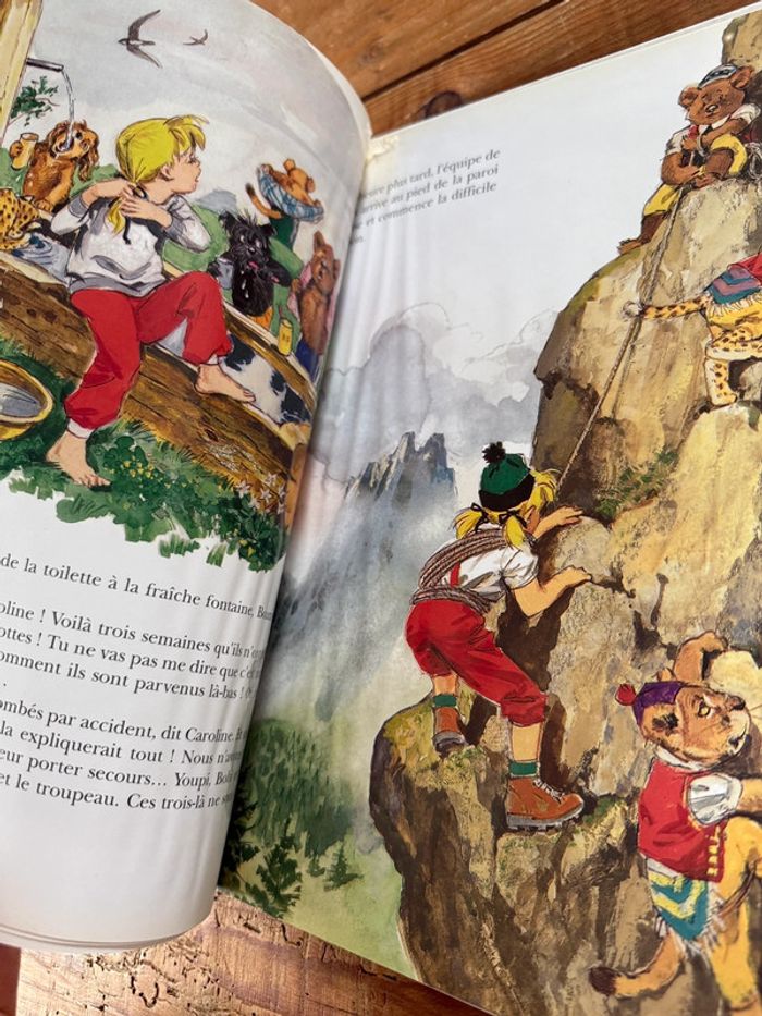 Moyen 2 - Livre édition limitée reliure rouge Caroline dans les Alpages Pierre Probst bd - photo numéro 14