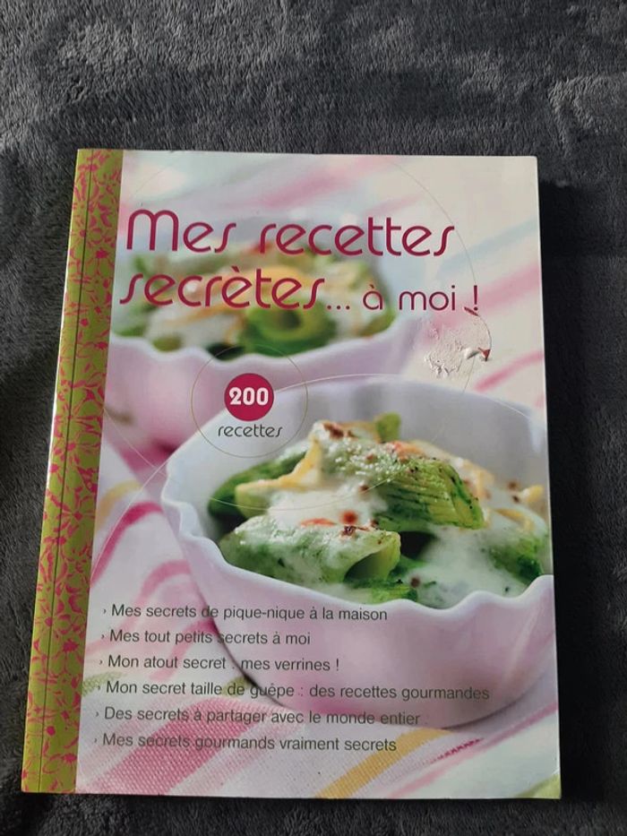 livre cuisine Mes recettes secrètes