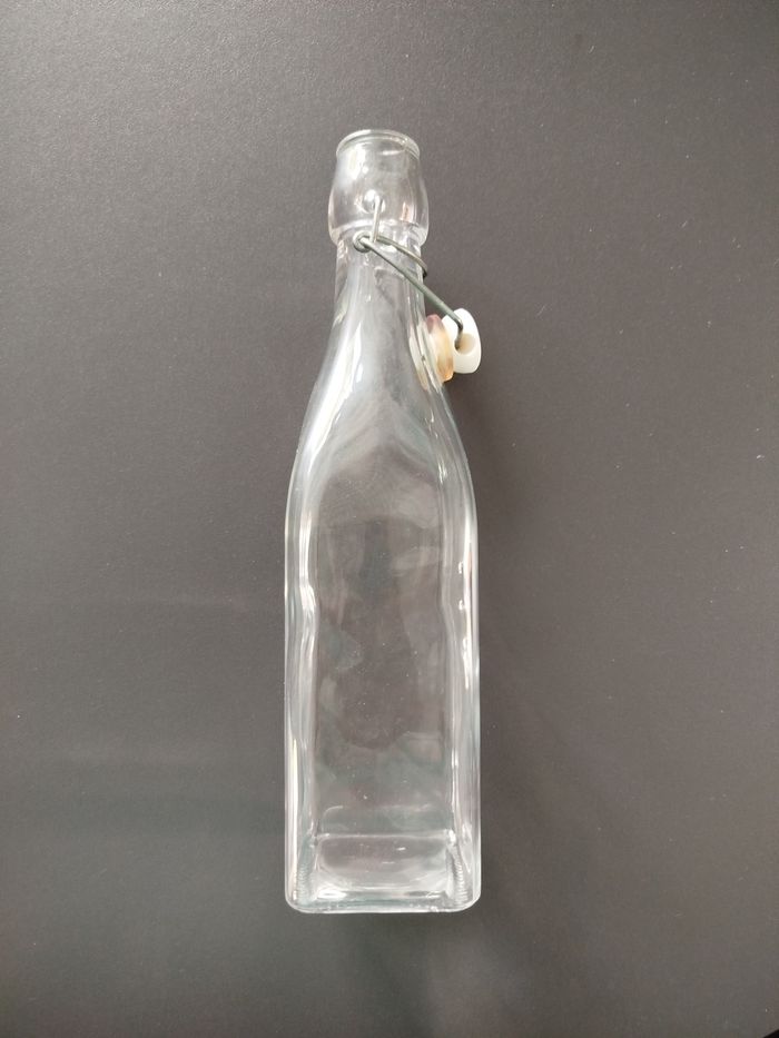 Bouteille verre carrée - photo numéro 2