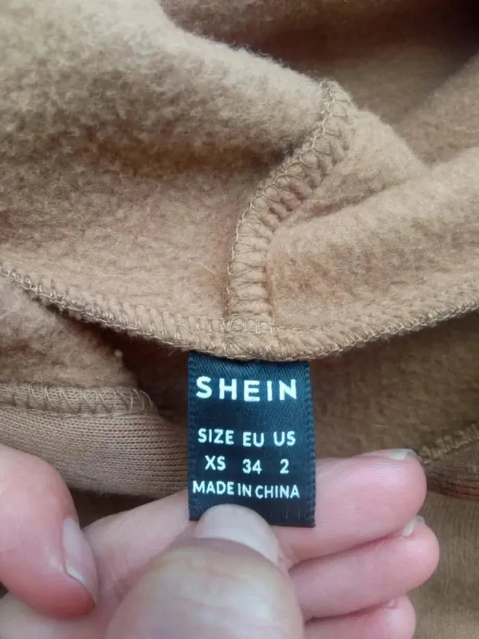 Veste manches longues à capuche marron Shein 34 XS - photo numéro 4