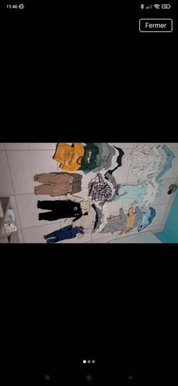 Gros lot vêtements bébé garçon 12 mois hiver