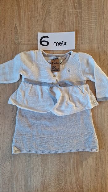 🌜 Ensemble robe cardigan 6 mois. #lunaGL6mois🌛