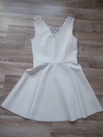 Robe courte ivoire Kiabi 12 ans