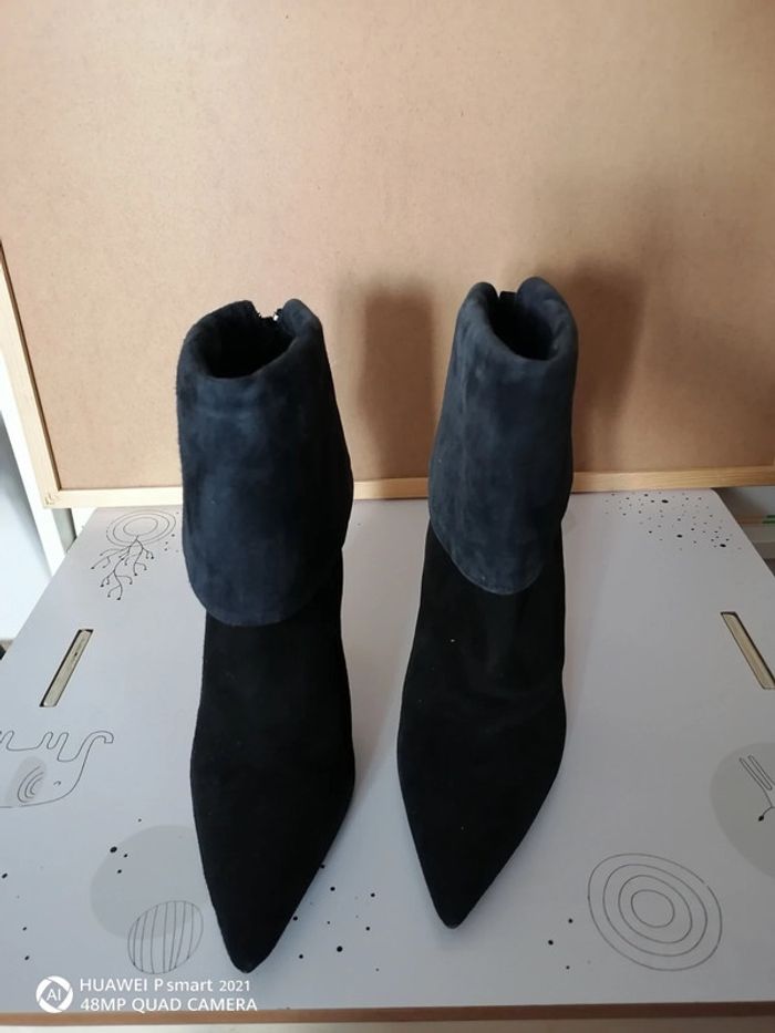 Bottines cuir à talons taille 39 - photo numéro 3