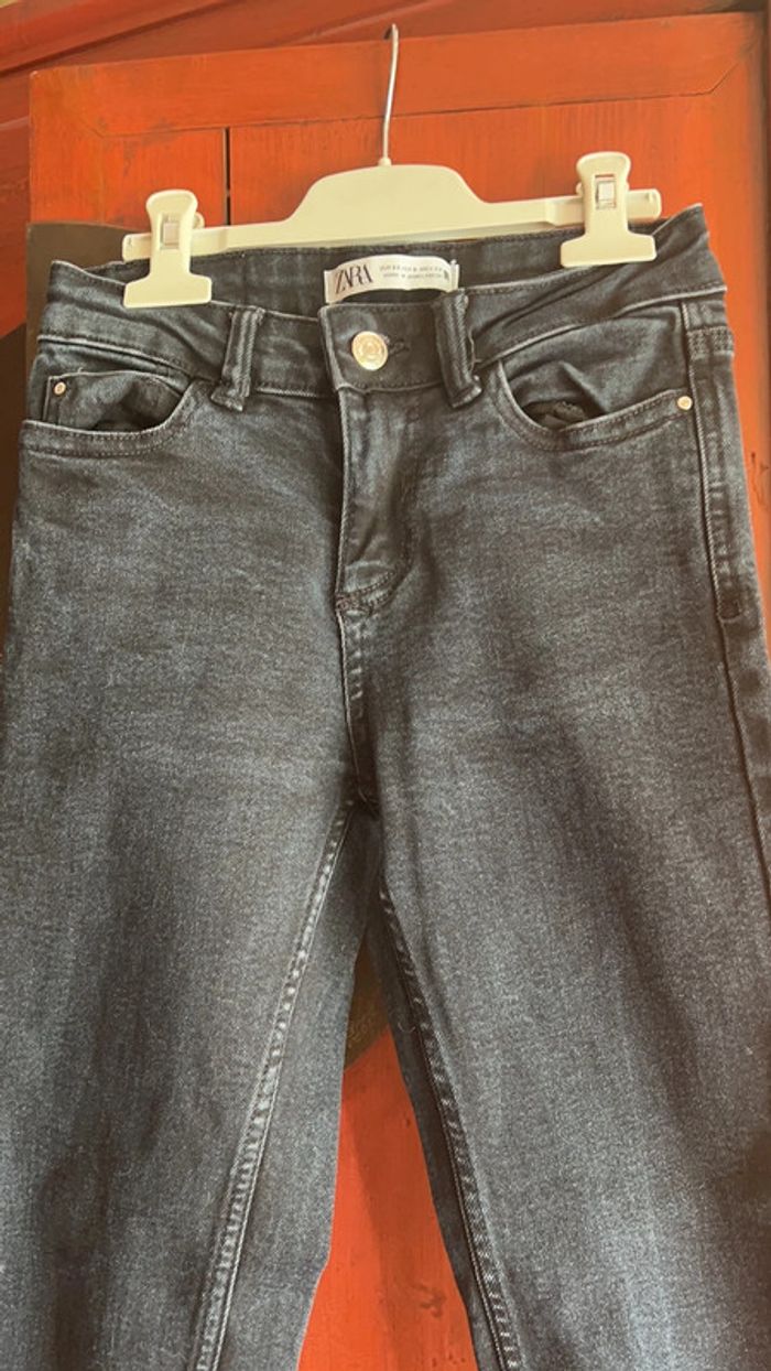 Zara jean taille 32 gris anthracite - photo numéro 2