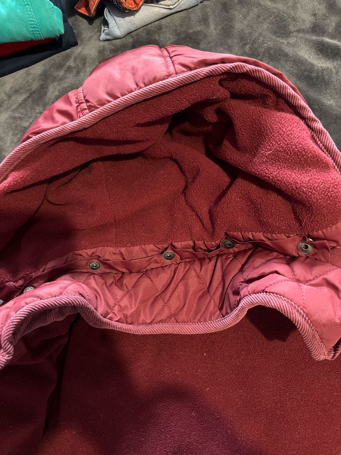 Manteau bordeaux fourré polaire 3 ans - photo numéro 6