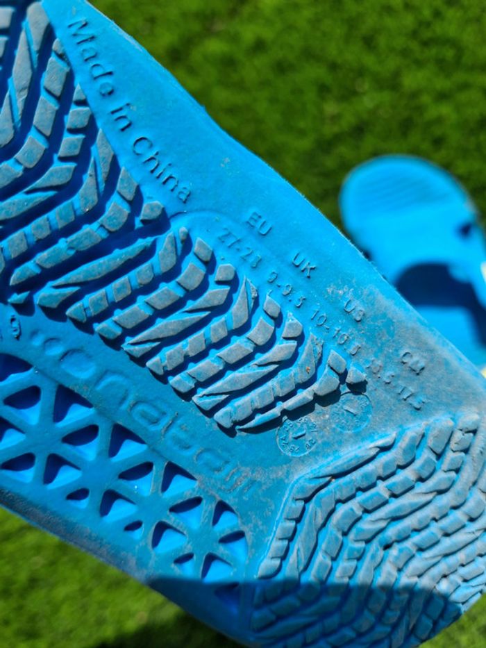 Sandales claquettes tongs plage piscine mer bleu nabaiji taille 27 28 - photo numéro 6