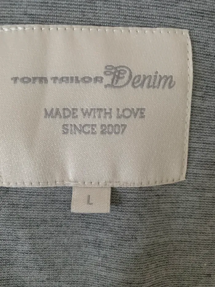 Veste Tom Taylor longue taille L grise - photo numéro 14