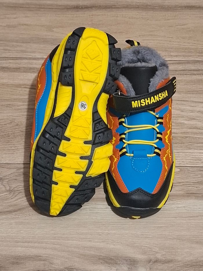 Chaussure hiver chaud randonnée Marche enfant femme montagne marron bleu - photo numéro 2