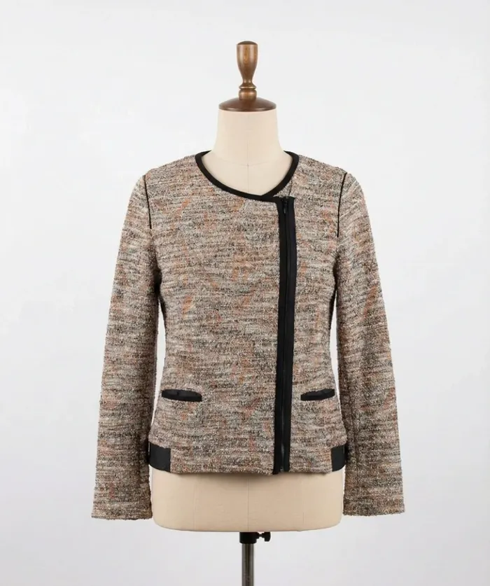 Veste style perfecto en tweed Chattawak - Taille 1 (36)