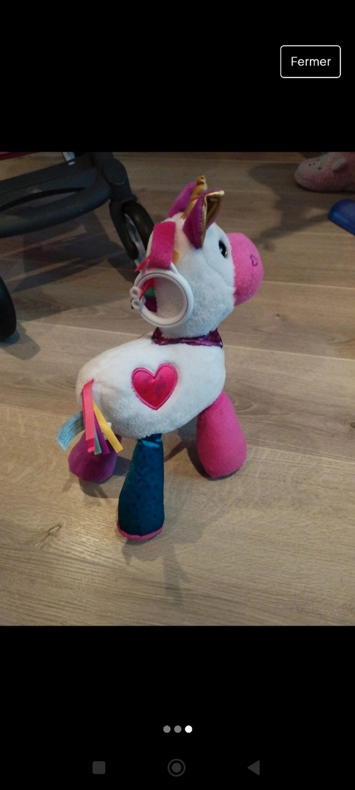 Baby Nat' - Peluche Activité Licorne