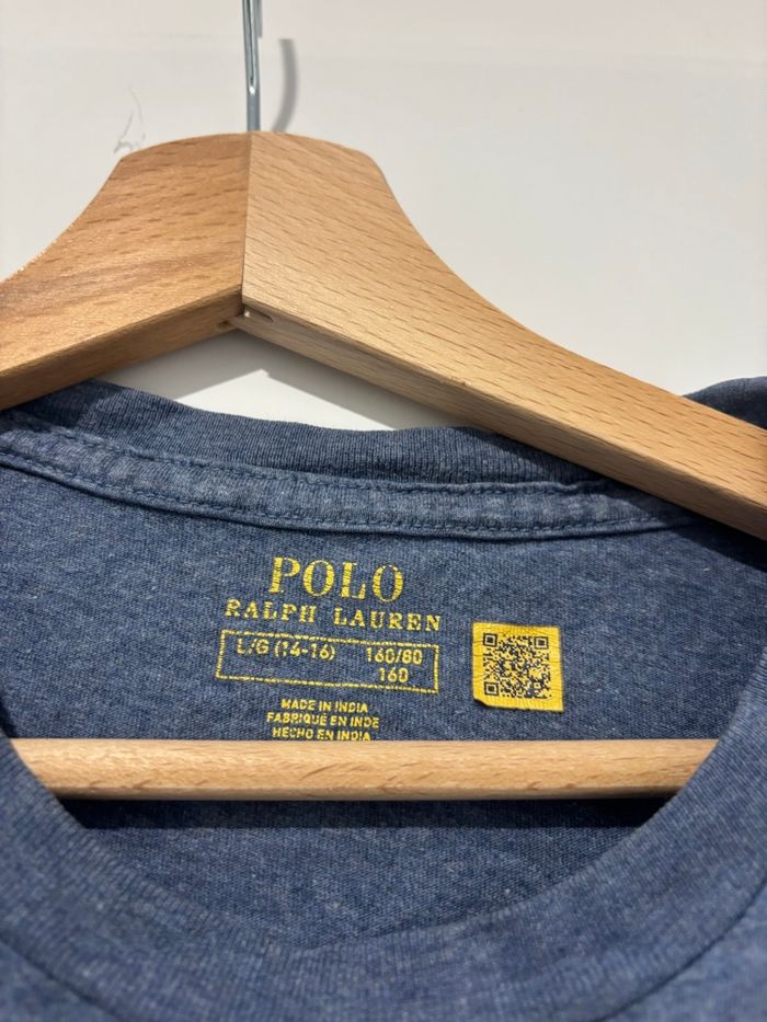 T-shirt Ralph Lauren bleu - photo numéro 2