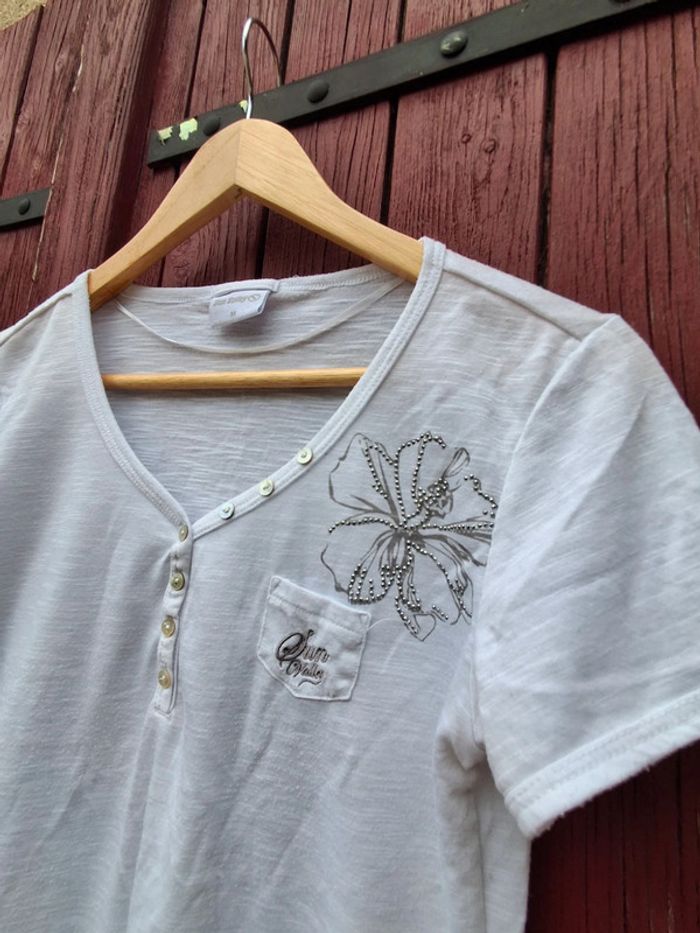 T shirt blanc Sun Valley taille M - photo numéro 3