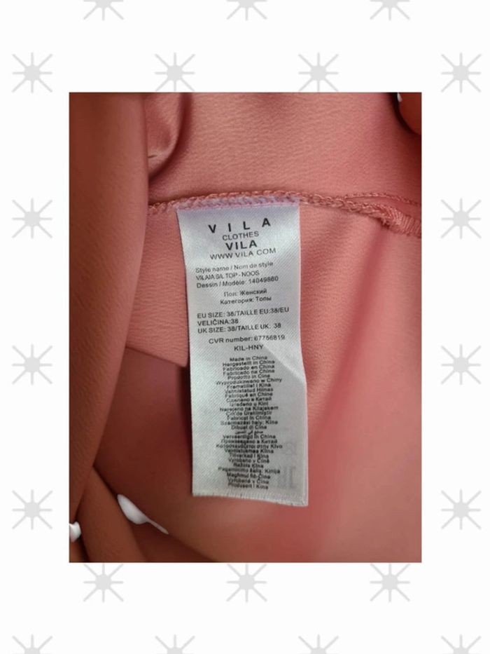 Top sans manches rose taille 38 marque villa - photo numéro 6