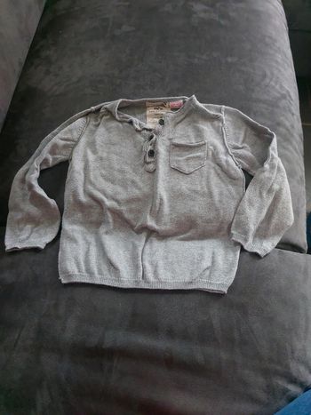 Pull gris zara